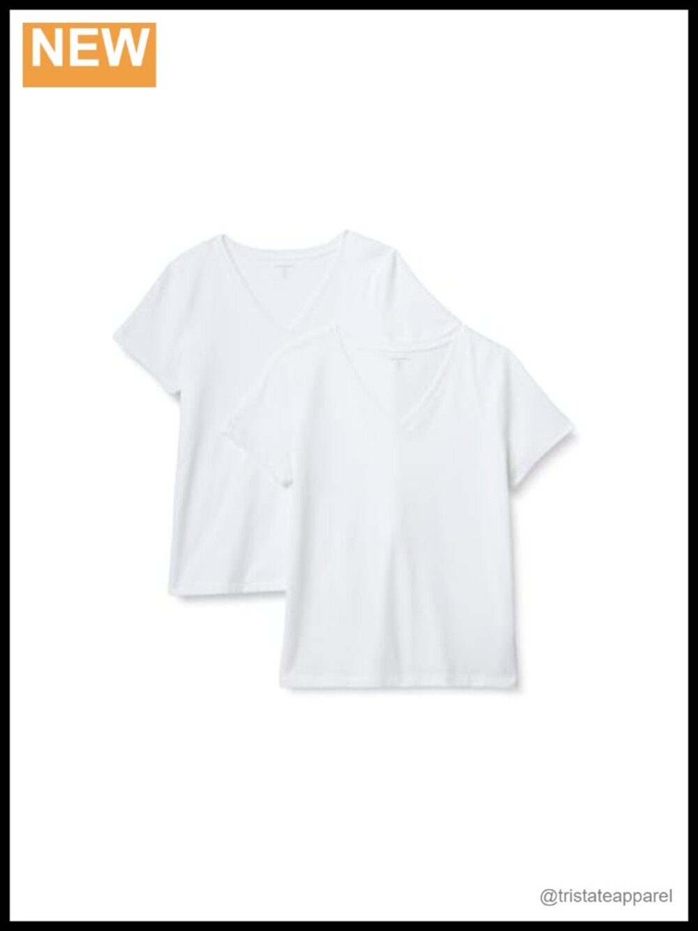 100% Cotton V-Neck Short Sleeve T-Shirt Regular Fit Tee